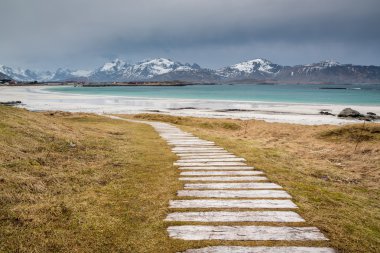 Ramberg beach, Lofoten Adaları, Norveç