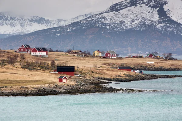 Holdoy schiereiland, Lofoten, Noorwegen — Stockfoto