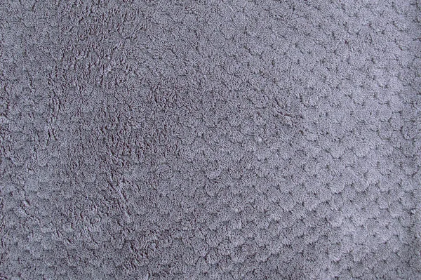 Texture Fragment Fur Bedspread Gray Color — Stock Photo, Image