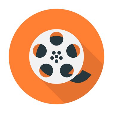 Film makarası düz simgesi
