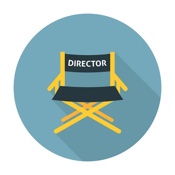 Directores silla plana icono — Vector de stock
