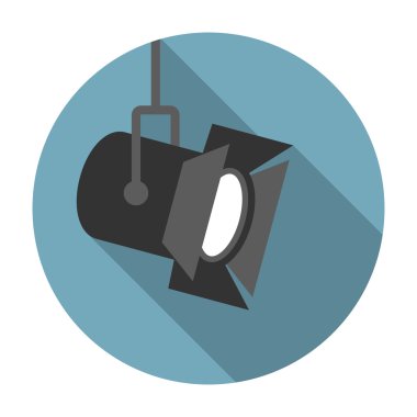 Film spot düz simgesi