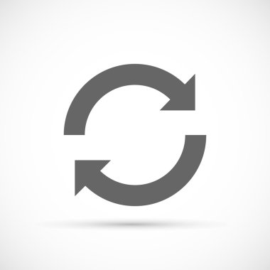 Döndürme oklarını simgesi