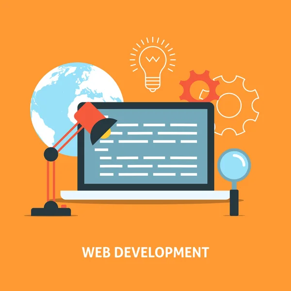 Web development concept — Stock Vector
