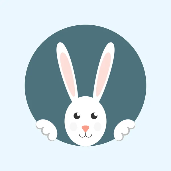 白复活节兔子 — 图库矢量图片