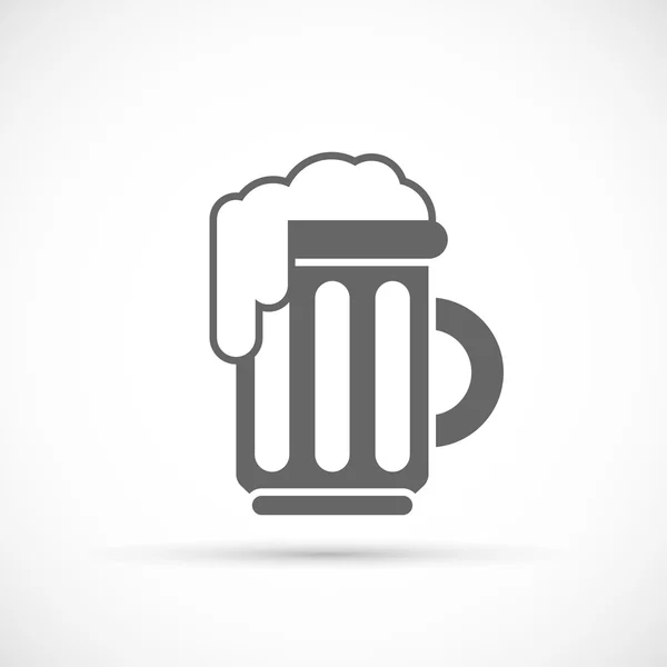 Glass of beer icon — Stock Vector