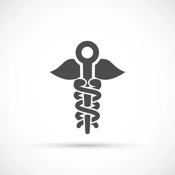 Caduceus symboolpictogram — Stockvector