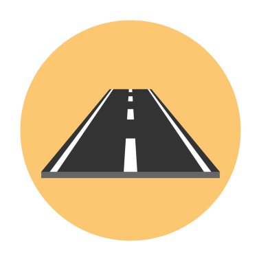 Yol düz simgesi parçası