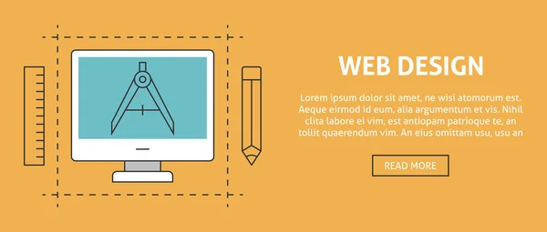 Web ontwerp concept banner — Stockvector