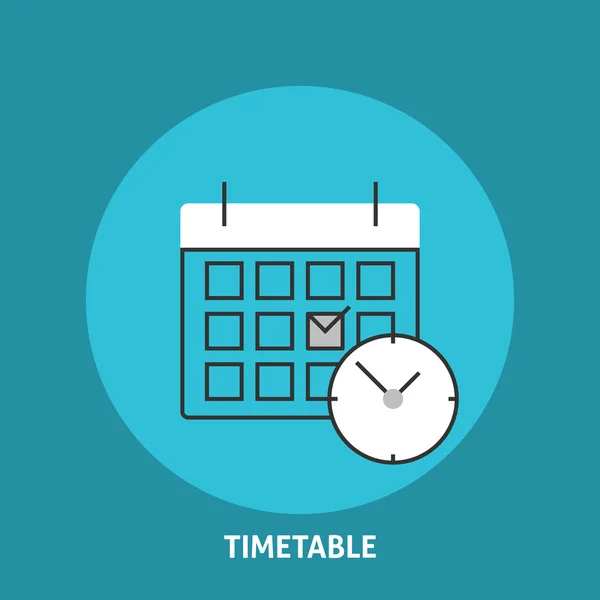 Timetable vector illustration — Stock Vector