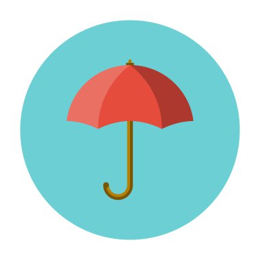 Şemsiye Düz Simgesi