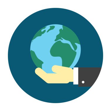 el ele tutuşan dünya simgesi