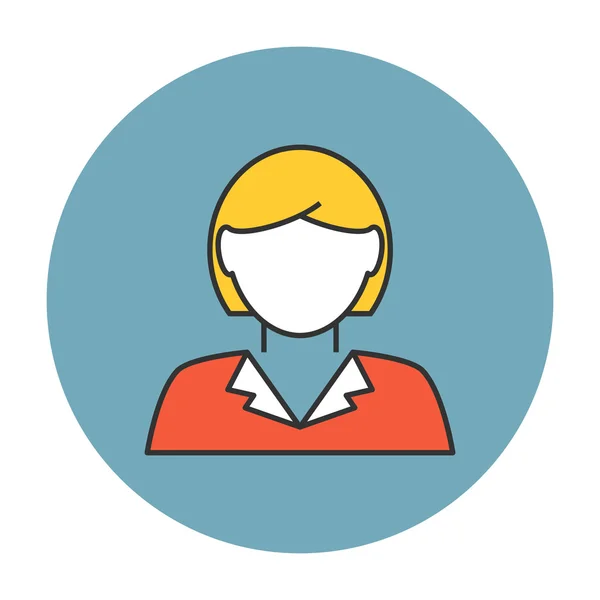 Иконка аватара бизнес-леди — стоковый вектор