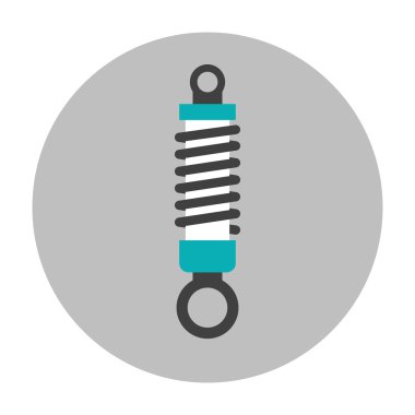 Amortisör düz simgesi