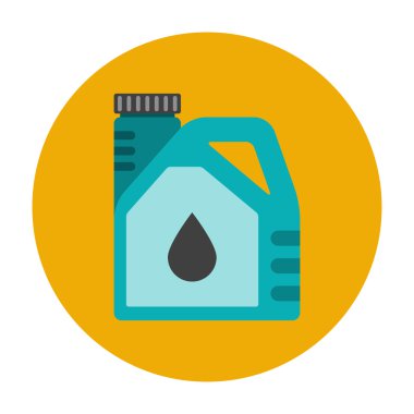 motor yağı düz simgesi