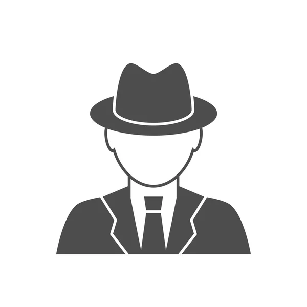 Detective avatar icon — Stock Vector