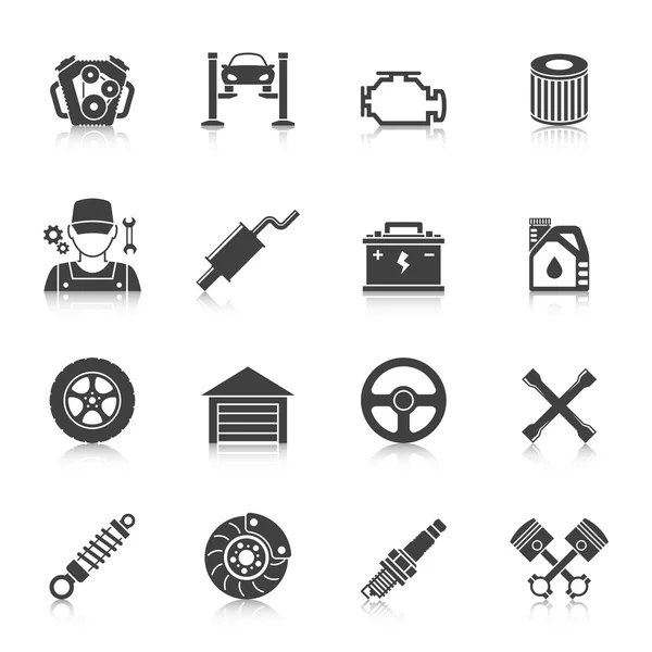 Conjunto de iconos de servicio automático — Vector de stock