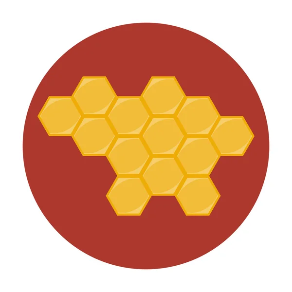 Honeycombs icon flat — Stock Vector