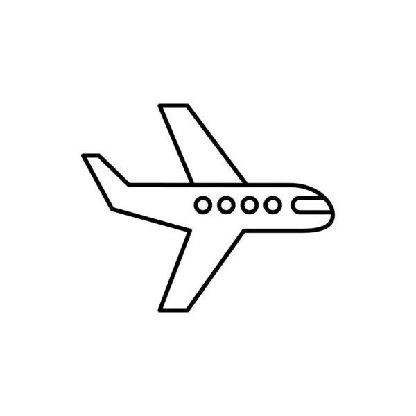 Icono lineal plano sobre fondo blanco. Carrera editable — Vector de stock