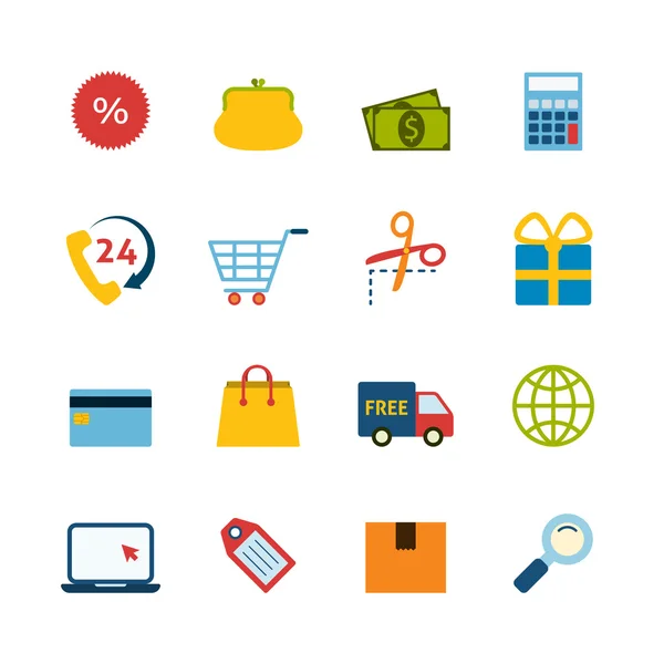 Shopping Icons — Stock Vector