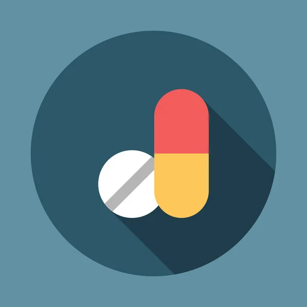 Geneeskunde tabletten pictogram — Stockvector