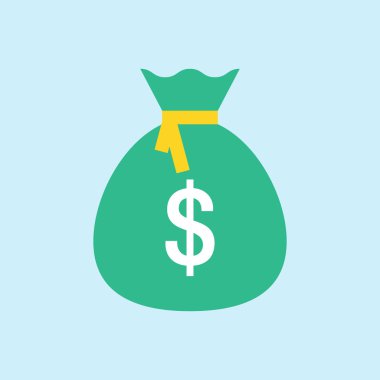 para çantası düz simgesi