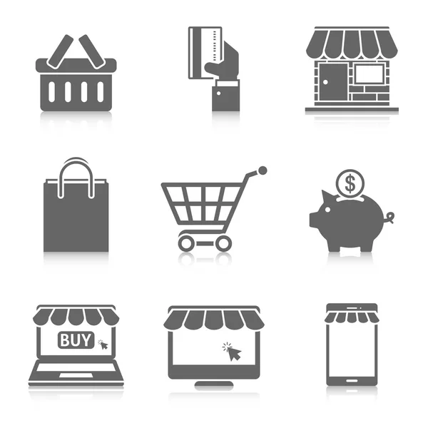 Online Shopping Icons Set — Stock Vector