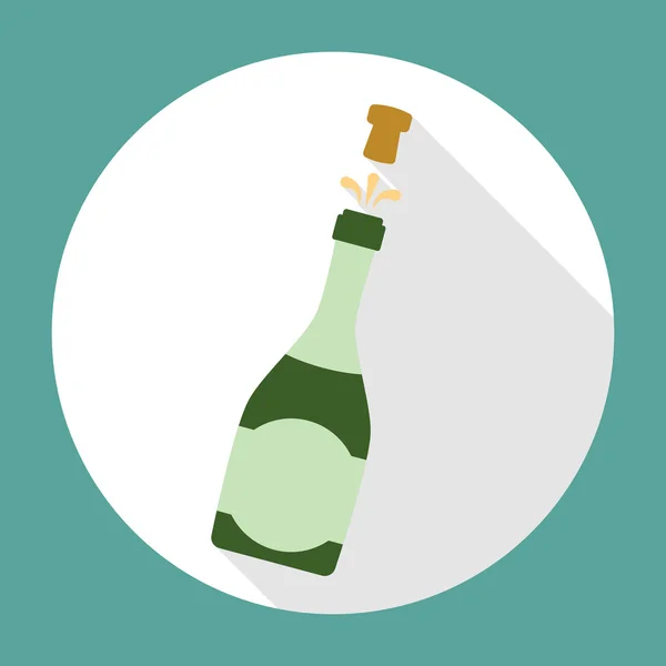 Icono de botella de champán — Vector de stock