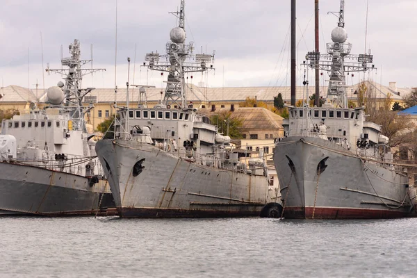 Russia Sevastopol December 2020 Arrested Ukrainian Ships Sevastopol Number Old — Stock Photo, Image
