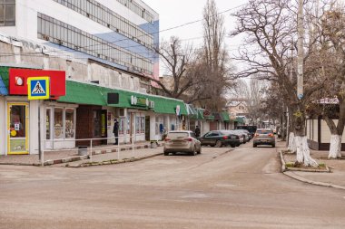 Feodosia şehrinin merkez sokaklarından biri.