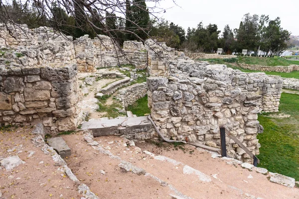 Tauric Chersonesos Antik Bir Şehirde Bir Amfi Tiyatro Ondan Geriye — Stok fotoğraf