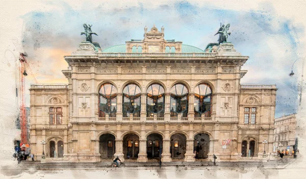 Viyana Avusturya Devlet Operası Wiener Staatsoper Avusturya Nın Wien Kentinde — Stok fotoğraf