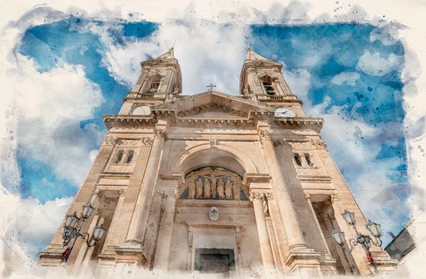 Базиліка Собору Святих Космів Даміана Parrocchia Santuario Basilica Cosma Damiano — стокове фото