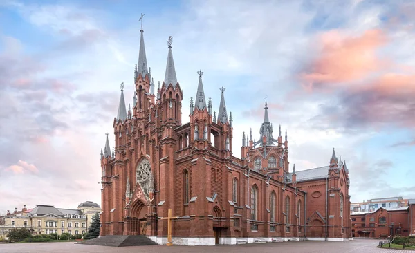 Moskova Rusya Neo Gotik Katolik Kilisesi Nde Meryem Ana Nın — Stok fotoğraf
