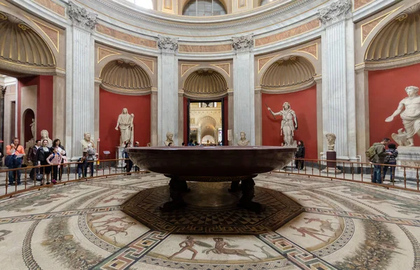 意大利罗马梵蒂冈市 2019年10月19日 梵蒂冈博物馆的内部 — 图库照片