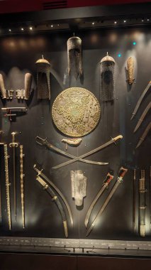 Krakow, Polonya. Czartoryski Ulusal Müzesi 'nde ya da Czartoryski Prensleri Sarayı' nda. Eserler, heykeller ve heykeller.