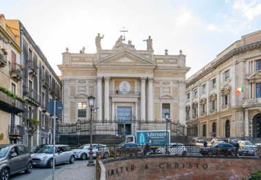 Catania, Sicilya, İtalya. San Biagio Kilisesi, Sant 'Agata alla Fornace Kilisesi olarak da bilinir.