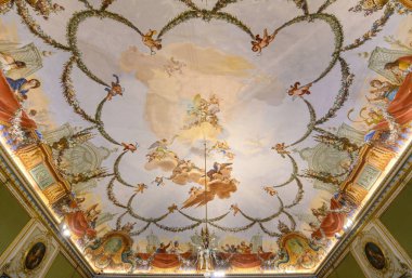 İtalya, CASERTA 'da. Caserta Kraliyet Sarayı (Reggia di Caserta)).