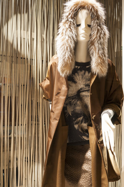 fashion store mannequin shopping