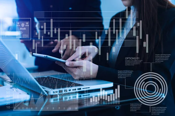 Intelligenz Und Business Analytics Mit Wichtigen Leistungsindikatoren — Stockfoto