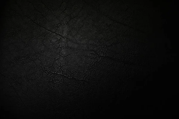 Black Leather Texture Background Luxury Black Background Text — Stock Photo, Image