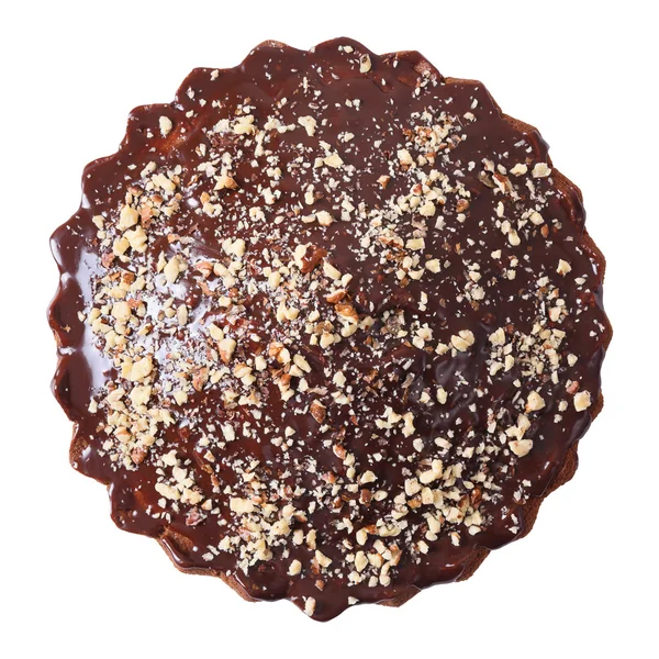 Top view of glazed and sprinkled pie — Stock Photo, Image