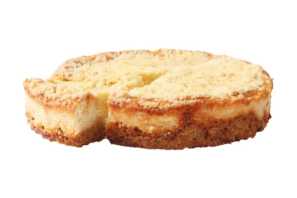 Vista lateral del pastel de queso — Foto de Stock