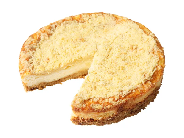 Curd pie without a piece — Stock Photo, Image