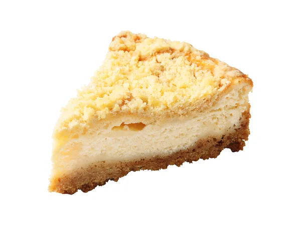 Pedaço de cheesecake caseiro — Fotografia de Stock