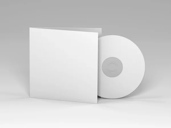 Blank CD с обложкой — стоковое фото