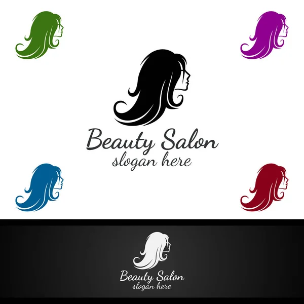 Salon Fashion Logo for Beauty Hairstylist, Cosmetics, or Boutique Design