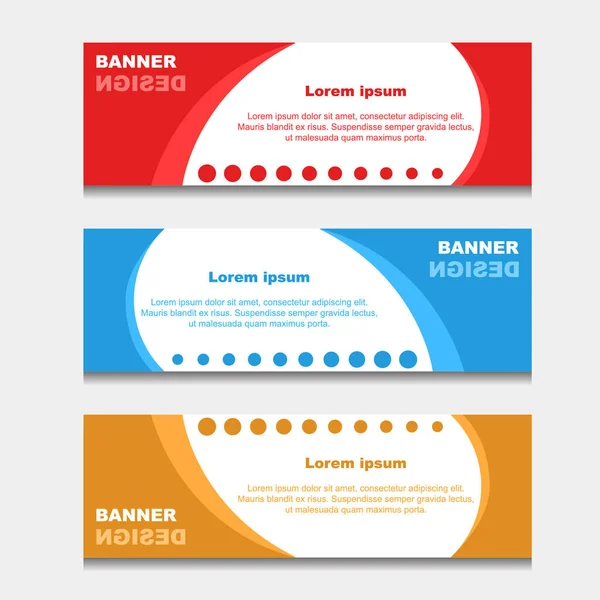 Set Von Design Banner Web Template Kann Für Workflow Layout — Stockvektor