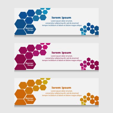 Design Print Banner veya Web Şablonu kümesi. Workflow Düzeni, Diyagram, Web Tasarımı ve Etiket Vektörü için kullanılabilir