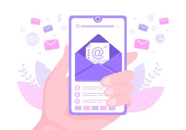 Design Digital, Campaign, Web Page, Business Presentation, veya Mobile Social Network Şablonu için E- posta Pazarlama Vektörü Resimleri